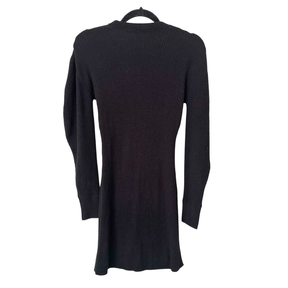 MLM LABEL‎ Ribbed Knit Mini Dress Black Small - Picture 2 of 4